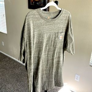 Carhartt Tall loose fit short sleeve pocket Heavy weight Heather Gray T-shirt